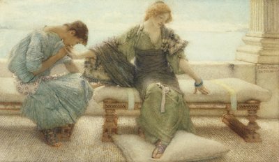 Ask me no more....for at a touch I yield, 1886 by Lawrence Alma Tadema
